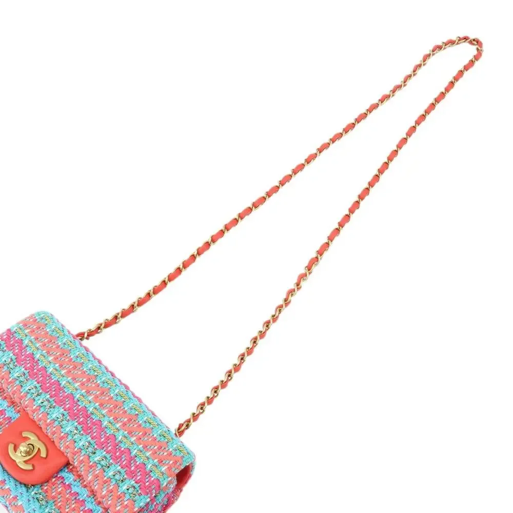 Chanel Mini Tweed Classic Flap Bag 20 Multicolor